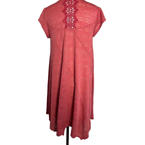 Live and let live women’s shift dress size XL Pink Midi Stretch Y2K - Picture 4 of 14